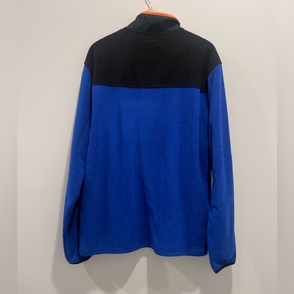 LE TIGRE TRI FLEX Mens Fleece Pullover Jacket Size XL - Blue/Black - Picture 2 of 4